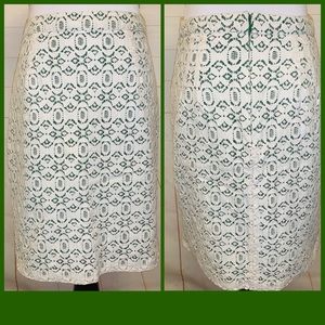 Anthropologie edme & esyllte aine lace skirt Sz 8